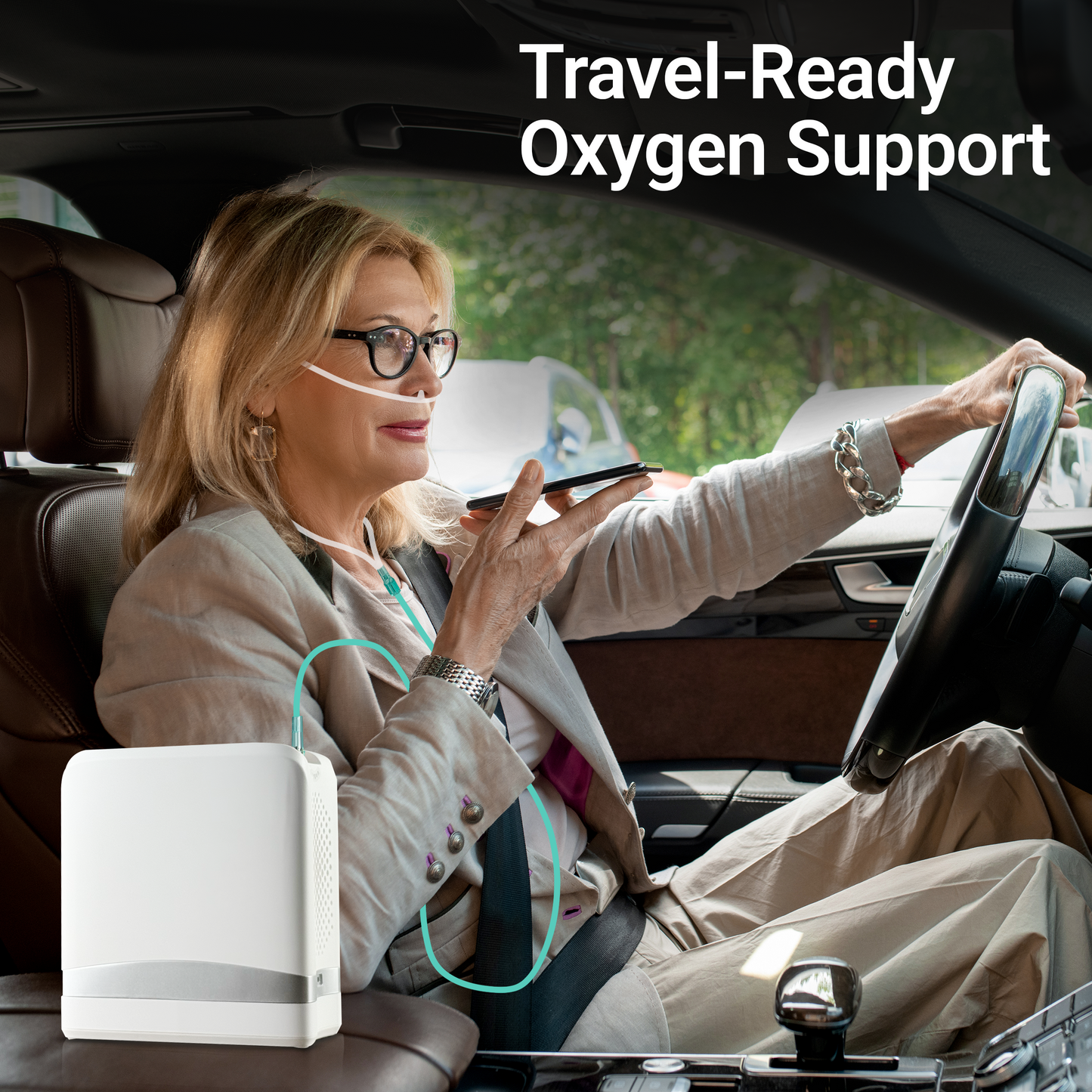 1-7L/Min Portable Smart Oxygen Concentrator – Adjustable Flow & Tank-Free!