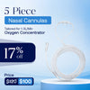 5 Pieces Nasal Cannulas For 1-3L/Min Portable Oxygen Concentrator | Soft PVC Tubing