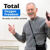 1-7/Min Portable Oxygen Concentrator | Continuous Flow for Home & Travel | 90–94% Purity