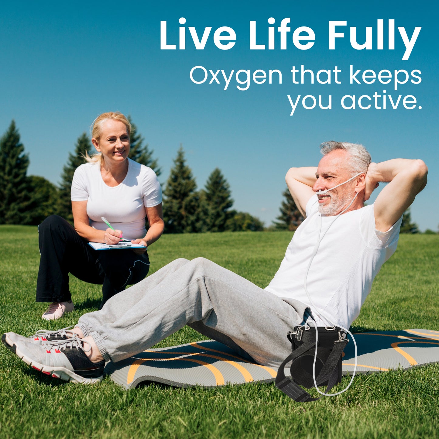 1-3L/Min Portable Oxygen Concentrator | 10-12 Hours Battery Life | Free Carry Bag