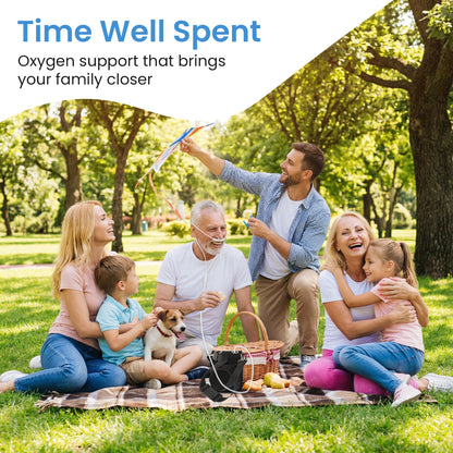 1-3L/Min Portable Oxygen Concentrator | 10-12 Hours Battery Life | Free Carry Bag