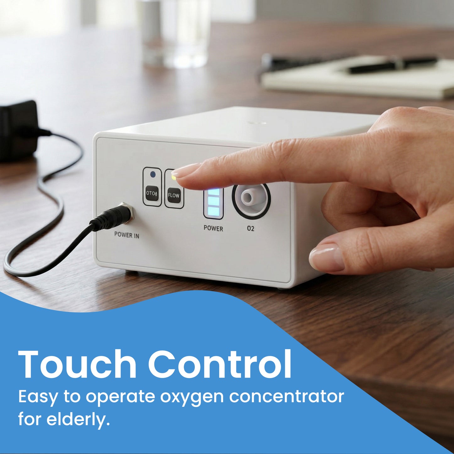 1-3L/Min Portable Oxygen Concentrator | 10-12 Hours Battery Life | Free Carry Bag