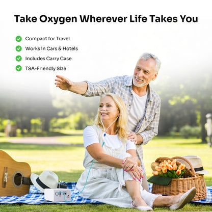 1-3L/Min Portable Travel Oxygen Concentrator – Adjustable Flow & Tank-Free!